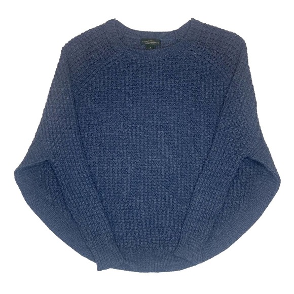 Lauren Ralph Lauren Jeans Co Blue Crew Neck Sweater Poncho Small - Picture 5 of 10